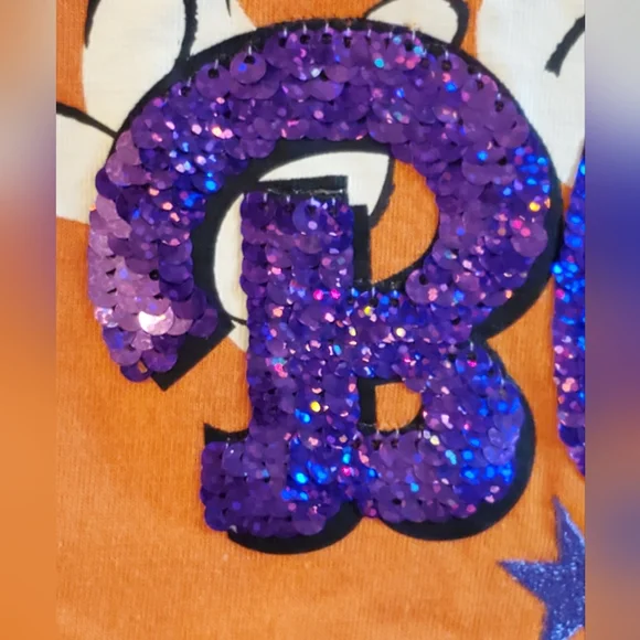 New Disney Disneyland Minnie mouse  Boo Halloween shirt flip sequins sz L 10-12 - Picture 6 of 9